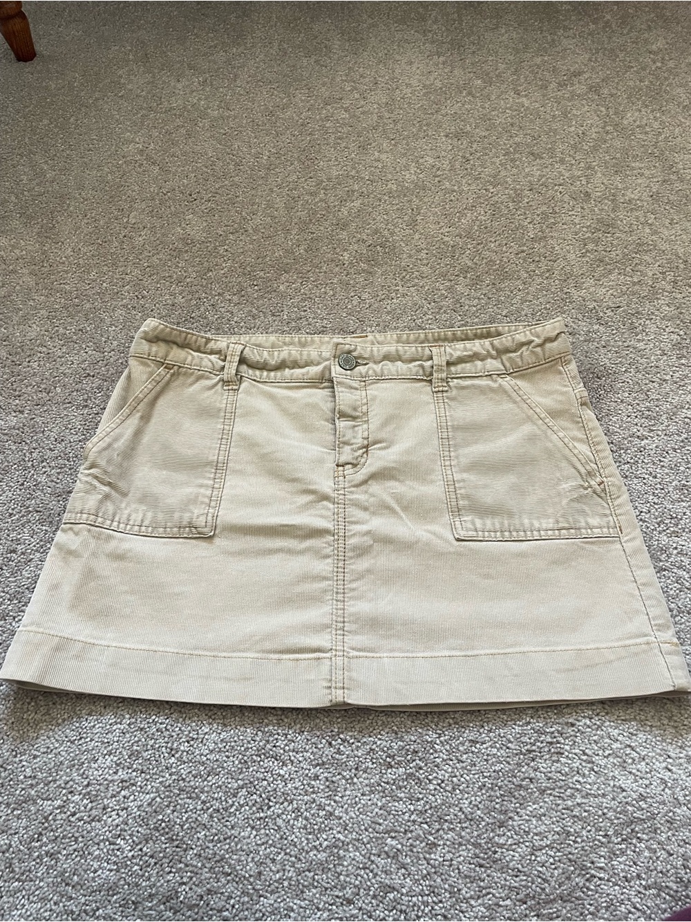 Levi's Beige Utility Mini Skirt
